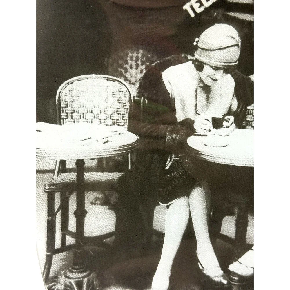ROGER VIOLLET "CAFE ET CIGARETTE PARIS 1925" BLACK AND WHITE PLATES (4) 10 X 10 - Picture 3 of 7